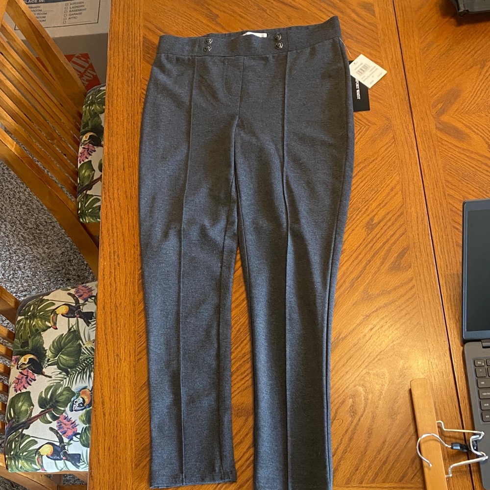 Gray Slim Fit Trousers